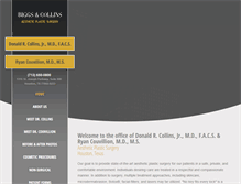 Tablet Screenshot of drcollinsplasticsurgery.com